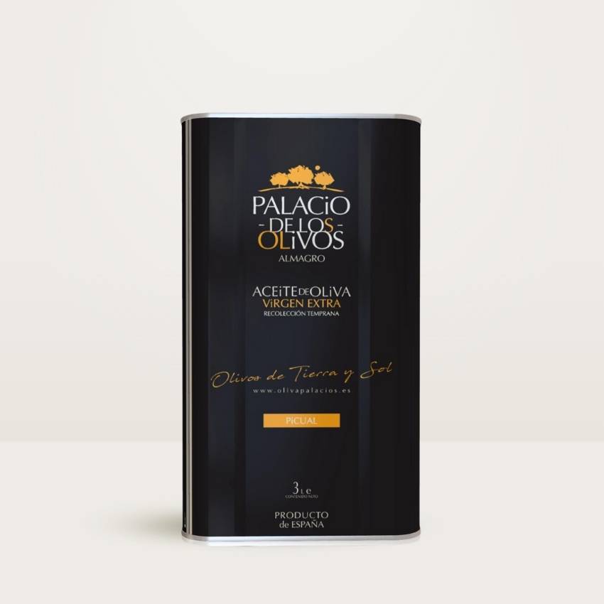 aceite de oliva virgen extra Lata Palacio de los Olivos Picual 3L
