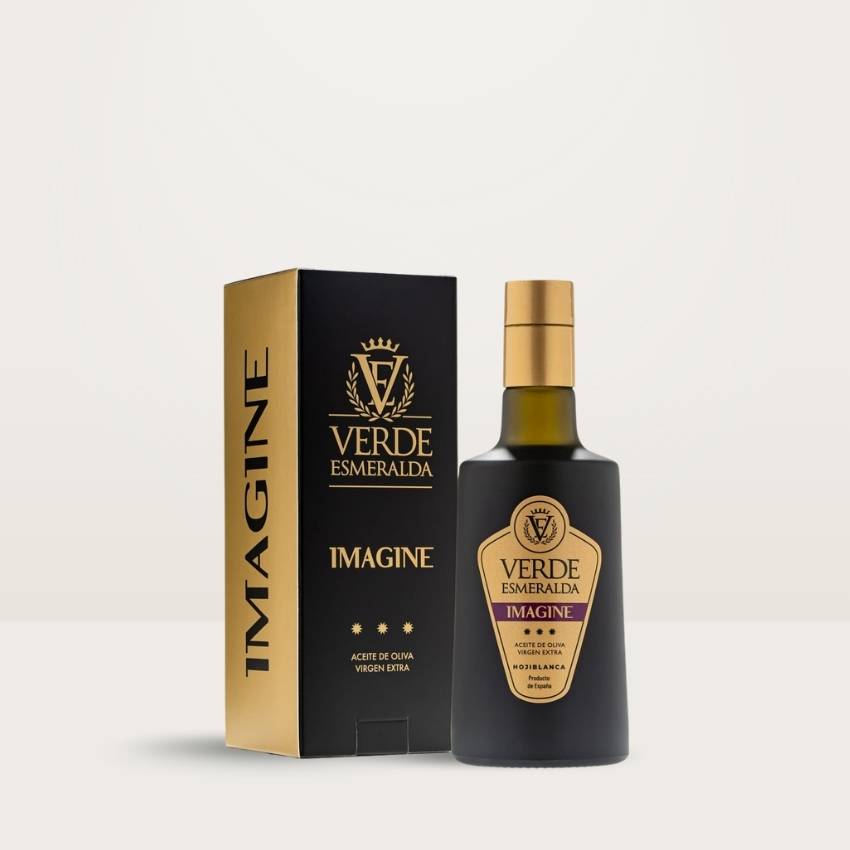 aceite de oliva virgen extra Verde Esmeralda Imagine Hojiblanca estuche