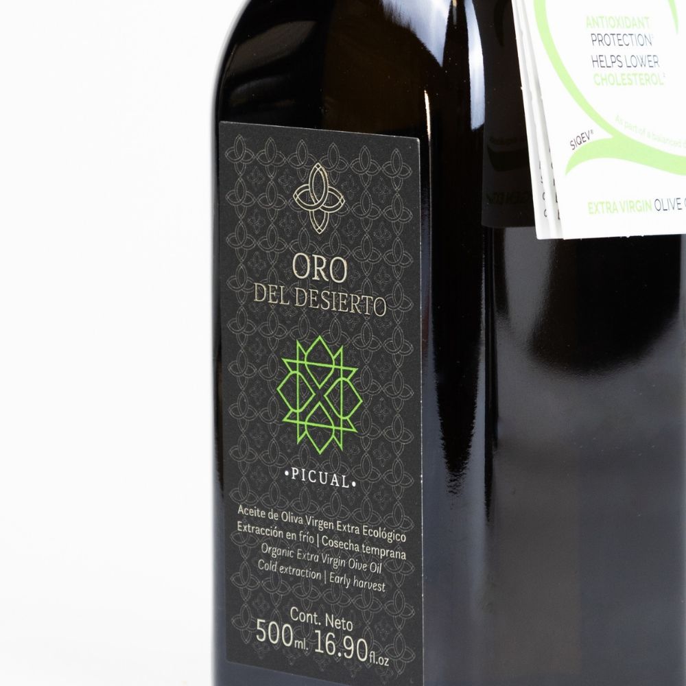 aceite de oliva virgen extra oro del desierto picual 500ml aove