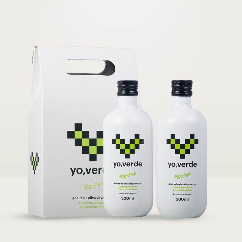 estuche aceite yo verde