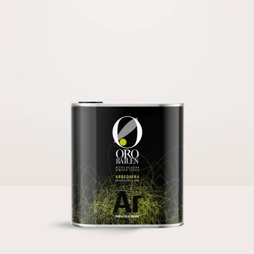 lata aceite de oliva virgen extra arbequina oro bailen