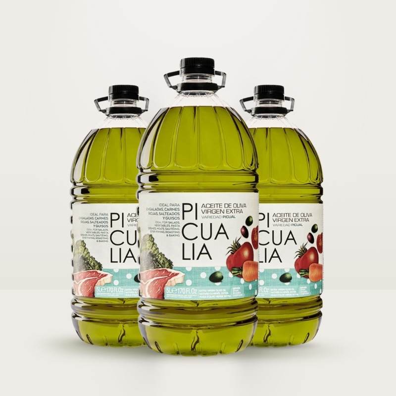 pack garrafas aceite Picualia picual