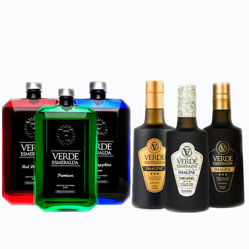 pack aceite de oliva virgen extra verde esmeralda imagine y premium