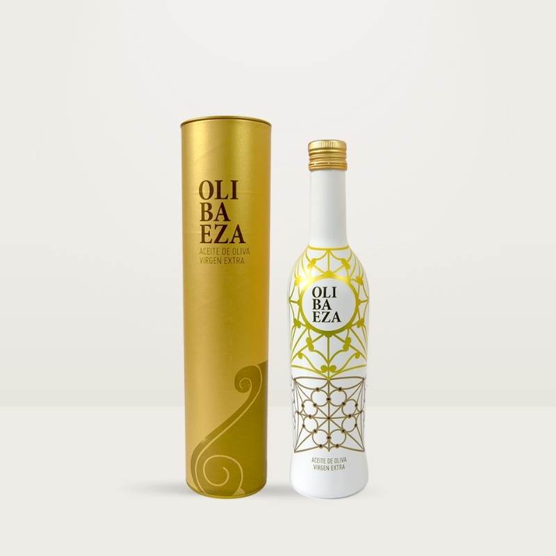 Aceite Olibaeza Picual Patrimonio Dorado con estuche