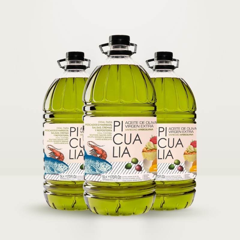 Pack aceite 3 Garrafas Picualia Arbequina