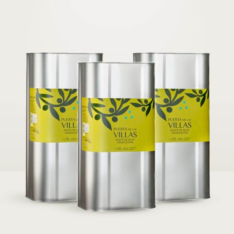 Pack aceite Puerta de las Villas Picual Lata 5 L