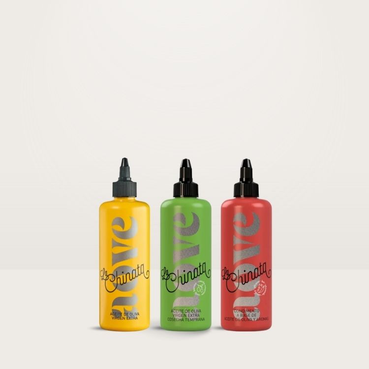 aceite de oliva virgen extra La Chinata pack 3 biberones