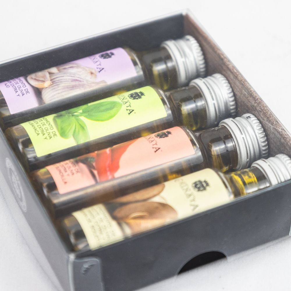 aceite de oliva virgen extra la chinata 4 condimentos 25ml