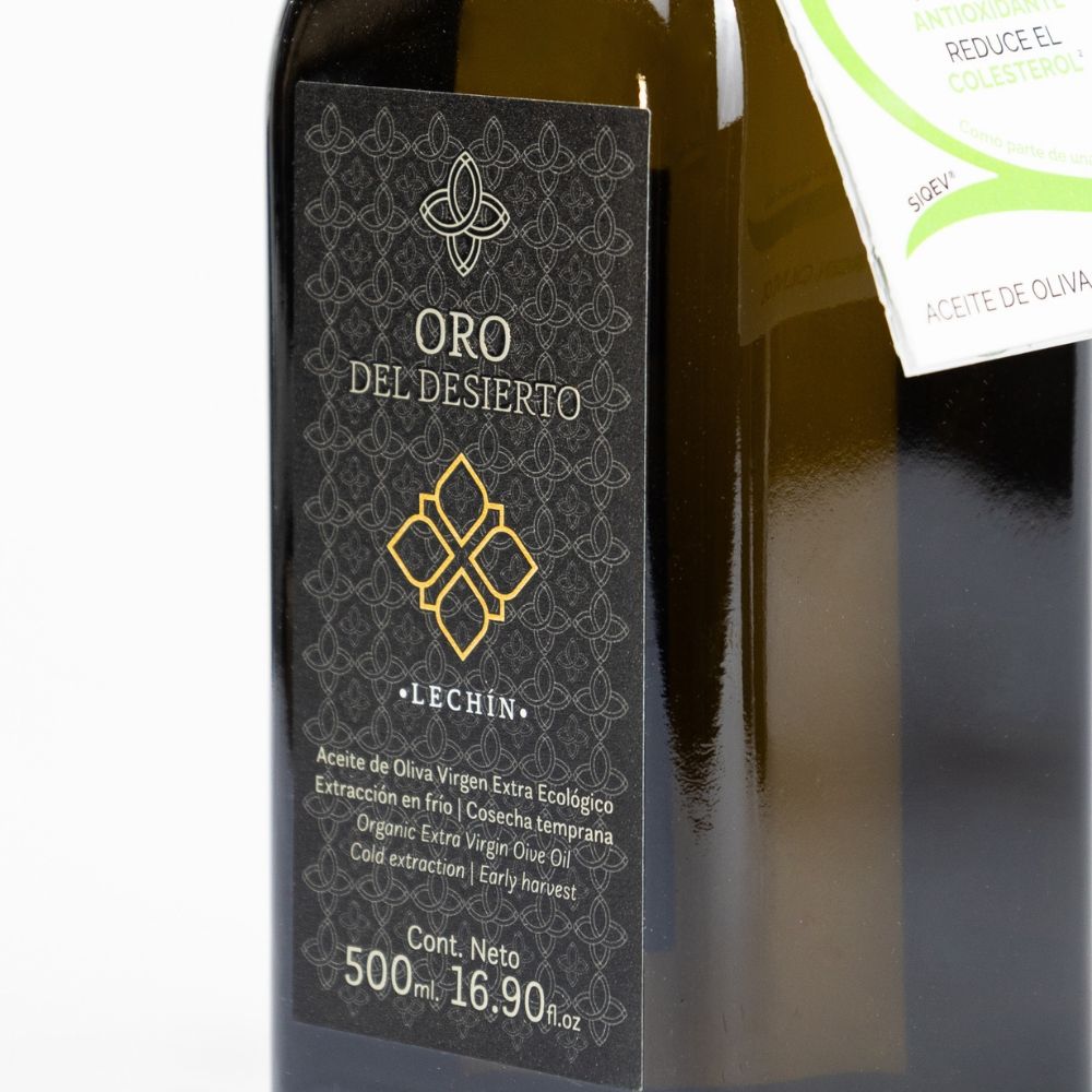aceite de oliva virgen extra oro del deiserto lechin 500ml