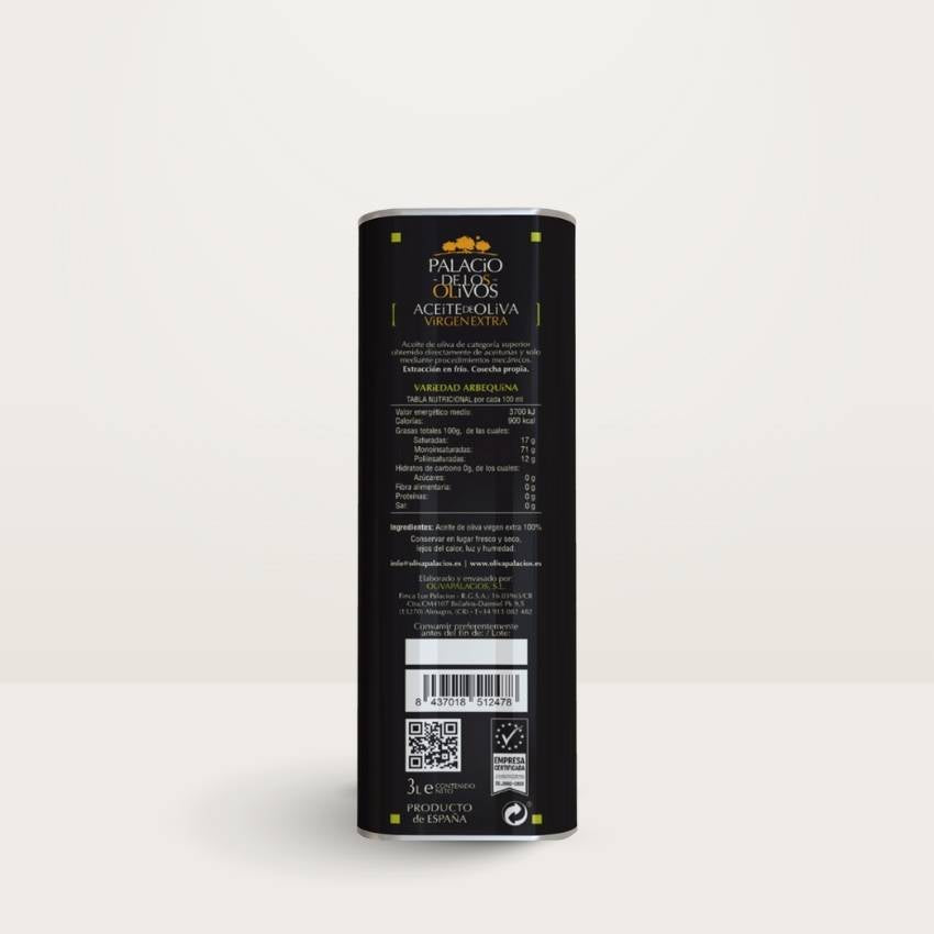 aceite de oliva virgen extra palacio de los olivos arbequina 3L