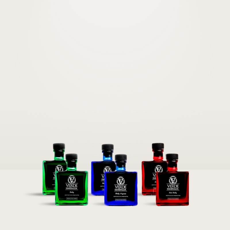 packs botellas baby verde esmeralda aceite de oliva virgn extra