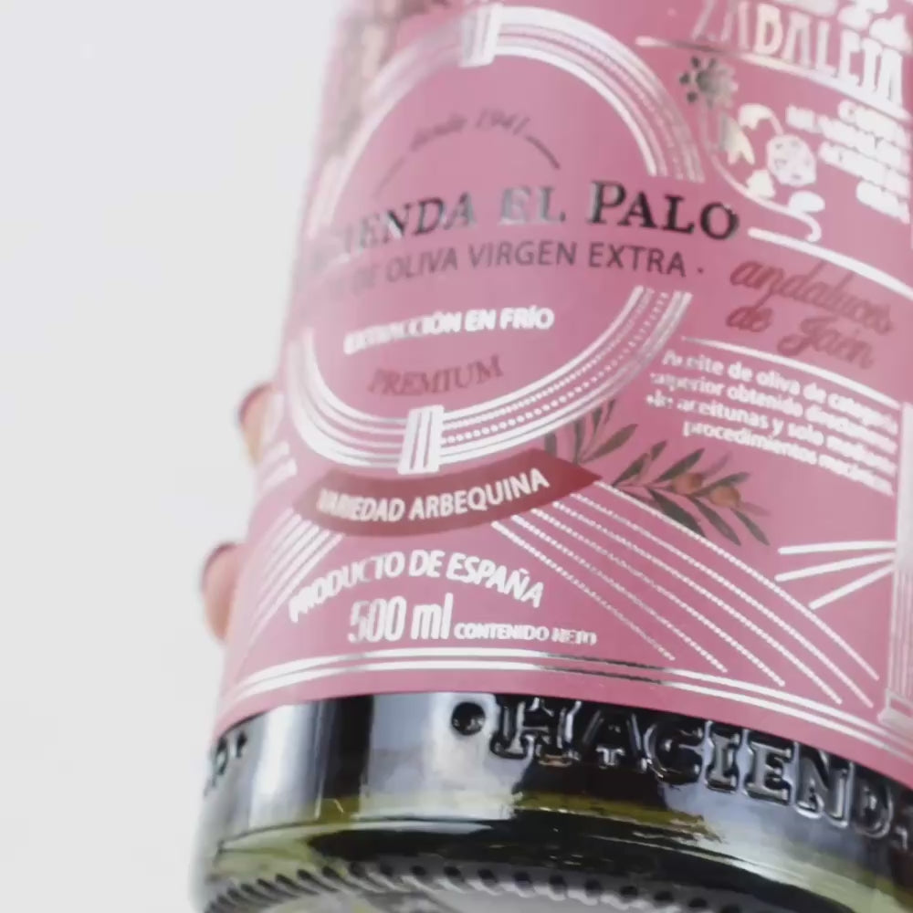 aceite de oliva virgen extra hacienda el palo arbequina 500ml