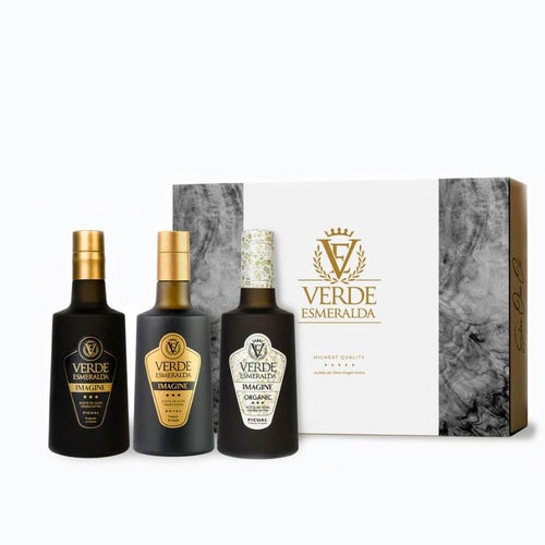 Pack aceite de oliva Verde esmeralda con caja premium